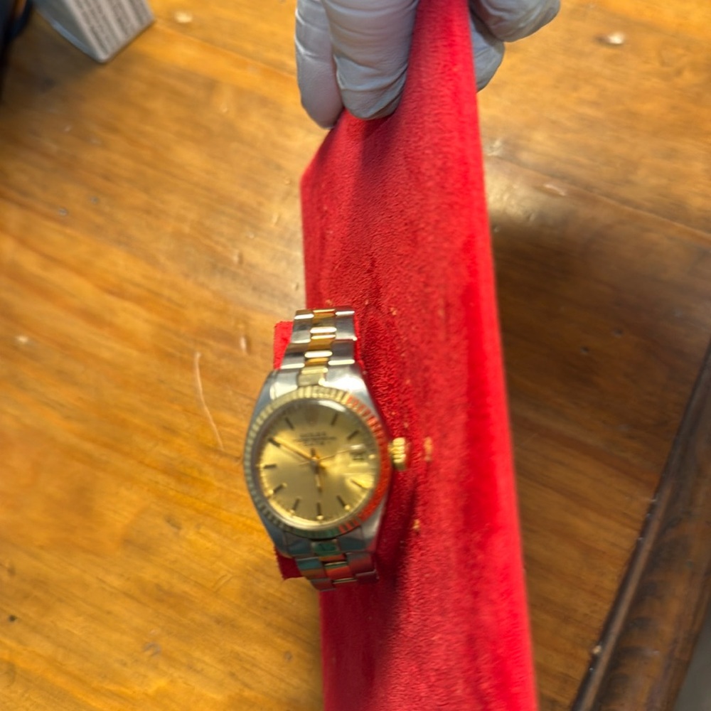 Rolex Gold and Steel Date Just women’s 26